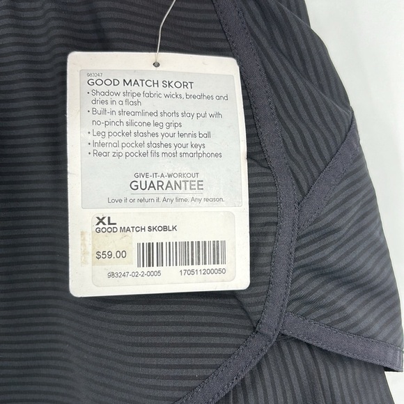 Athleta Good Match Skort Black Women’s Size XL New with tags! - Picture 4 of 16